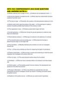 NFPA 1033 COMPREHENSIIVE 2026 EXAM QUESTIONS AND ANSWERS RATED 