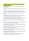 NFPA 1033 FINAL EXAM 2026 ACTUAL QUESTIONS AND ANSWERS RATED