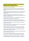 CERTIFIED FLOODPLAIN MANAGER STUDY GUIDE 2026 QUESTIONS AND ANSWERS RATED