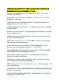 CERTIFIED FLOODPLAIN MANAGER LATEST 2026 EXAM QUESTIONS AND ANSWERS RATED