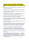 CERTIFIED FLOODPLAIN MANAGER COMPREHENSIVE EXAM 2026 UPDATED QUESTIONS AND ANSWERS RATED A&period;pdf  1