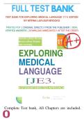 EXPLORING MEDICAL LANGUAGE 