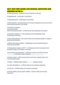 ASLP 3030 CORE EXAMS 2026 MANUAL QUESTIONS AND ANSWERS RATED