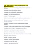 LSAT COMPREHENSIVE EXAM 2026 QUESTIONS AND ANSWERS RATED