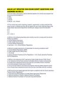 AALAS LAT UPDATED 2026 EXAM SCRIPT QUESTIONS AND ANSWERS RATED