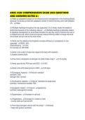 ANSC 4405 COMPREHENSIVE EXAM 2026 QUESTIONS AND ANSWERS RATED