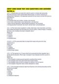 CMHT CORE EXAM TEST 2026 QUESTIONS AND ANSWERS RATED
