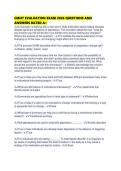 CMHT EVALUATION EXAM 2026 QUESTIONS AND ANSWERS RATED