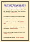 CIBTAC ANATOMY AND PHYSIOLOGY EXAM LATEST 2026 ACTUAL  EXAM WITH COMPLETE QUESTIONS AND CORRECT DETAILED  ANSWERS &lpar;100&percnt; VERIFIED ANSWERS&rpar; &vert;ALREADY GRADED A&plus;&vert;  &vert;&vert;PROFESSOR VERIFIED&vert;&vert; &vert;&vert;BRANDNEW&excl;&excl;&excl;&vert;&vert;