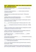 CMHT COMPREHENSIVE EXAM 2026 UPDATED QUESTIONS AND ANSWERS RATED