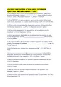 LIVE FIRE INSTRUCTOR STUDY GUIDE 2026 EXAM QUESTIONS AND ANSWERS RATED