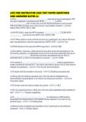 LIVE FIRE INSTRUCTOR 2026 TEST PAPER QUESTIONS AND ANSWERS RATED