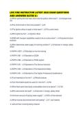 LIVE FIRE INSTRUCTOR LATEST 2026 EXAM QUESTIONS AND ANSWERS RATED