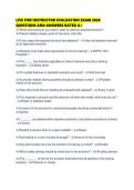LIVE FIRE INSTRUCTOR EVALUATION EXAM 2026 QUESTIONS AND ANSWERS RATED