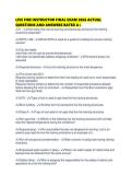 LIVE FIRE INSTRUCTOR FINAL EXAM 2026 ACTUAL QUESTIONS AND ANSWERS RATED