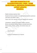 NUR 2063 ESSENTIALS OF  PATHOPHYSIOLOGY  FINAL  EXAM  &lpar;QUESTIONS & ANSWERS&rpar; RASMUSSEN   LATEST UPDATE   GRADEA&plus; 