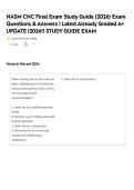 NASM CNC Final Exam Study Guide &lpar;2026&rpar; Exam Questions & Answers &vert; Latest Already Graded A&plus; UPDATE &vert;2026&excl;&excl; STUDY GUIDE EXAM