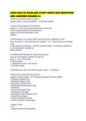 COPE HEALTH SCHOLARS STUDY GUIDE 2026 QUESTIONS AND ANSWERS GRADED