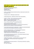 COPE HEALTH SCHOLARS 2026 EXAMS QUESTIONS AND ANSWERS GRADED