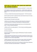 COPE HEALTH SCHOLARS FINAL EXAM 2026 QUESTIONS AND ANSWERS GRADED