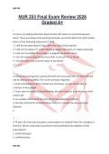 NUR 253 Final Exam Review 2026 Graded A&plus;