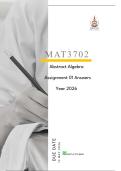 MAT3702 Assignment 01 Answers Year 2026