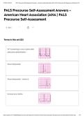 PALS Precourse Self-Assessment Answers &ndash; American Heart Association &lpar;AHA &rpar; PALS Precourse Self-Assessment  2026