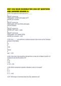 INSY 3304 MAIN EXAMINATION 2026 SET QUESTIONS AND ANSWERS GRADED 