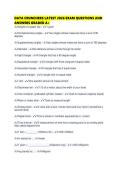 DATA CRUNCHERS LATEST 2026 EXAM QUESTIONS AND ANSWERS GRADED