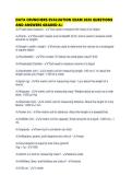DATA CRUNCHERS EVALUATION EXAM 2026 QUESTIONS AND ANSWERS GRADED 