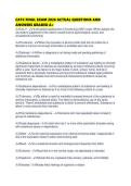 CATC FINAL EXAM 2026 ACTUAL QUESTIONS AND ANSWERS GRADED