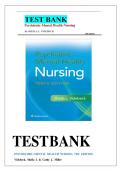 TEST BANK for Psychiatric Mental Health Nursing 10th Edition by Videbeck & Miller &vert; All Chapters 1-24 Covered &vert; Verified Answers & Rationales &vert; Updated for 2026