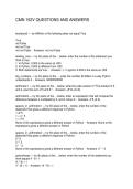 CMN 152V QUESTIONS AND ANSWERS
