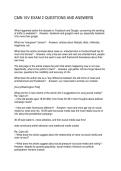CMN 10V EXAM 2 QUESTIONS AND ANSWERS