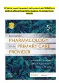 Test Bank for Pharmacology for the Primary Care Provider&comma; 5th Edition &vert; Visovsky&comma; Zambroski & Lutz &vert; All Chapters Included &vert; 2026&sol;2027