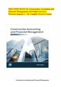 SOLUTION MANUAL Construction Accounting and Financial Management&comma; 4th Edition Steven J&period; Peterson chapters 1 - 18&comma; Complete Newest Version 1&period;pdf