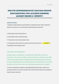 HESI LPN COMPREHENSIVE EXIT 2025&sol;2026 UPDATED EXAM QUESTIONS &lpar;100&percnt; ACCURATE ANSWERS&rpar; &vert;ALREADY GRADED A&plus; NEWEST&excl;&excl;&excl;