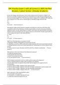 CRC Practice Exam C with all Correct & 100&percnt; Verified Answers &vert;Latest Version &vert;Already Graded A&plus;