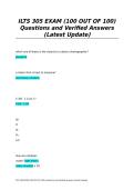 ILTS 305 EXAM &lpar;100 OUT OF 100&rpar; Questions and Verified Answers &lpar;Latest Update&rpar;
