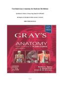 Test Bank Gray's Anatomy for Students 5th Edition By Richard L&period; Drake&comma; A&period; Wayne Vogl&comma; Adam W&period; M&period; Mitchell &vert;All Chapters &lpar;1-8&rpar; &vert;Q&As Verified &vert; Grade A&plus; Assured &vert;ISBN 9780443105142