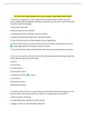 End of Life Care Study Questions with Correct Answers&vert; New Update