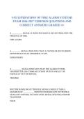 S-95 SUPERVISION OF FIRE ALARM SYSTEMS EXAM 2026-2027 VERIFIED QUESTIONS AND CORRECT ANSWERS GRADED A&plus;