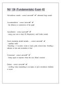 NU 136 Exam 2 Questions with Correct Answers 100&percnt; Solved
