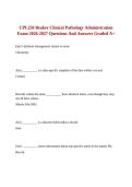 CPL250 Beaker Clinical Pathology Administration Exam 2026-2027 Questions And Answers Graded A&plus;