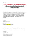 TCFP Firefighter I&sol;II Chapters 1-5 Test &vert;Comprehensive Questions And Correct Answers