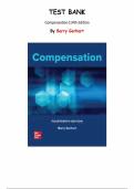 Compensation &ndash; 14th Edition&comma; Barry Gerhart &vert; Complete Test Bank Chapters 1&ndash;18