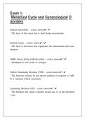 Exam 1- Menstrual Cycle and Gynecological Disorders&period;pdf