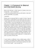 Chapter 1 A Framework for Maternal and Child Health Nursing&period;