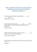 FIRE ALARM SYSTEMS S-95 EXAM 2026-2027 VERIFIED QUESTIONS AND CORRECT ANSWERS GRADED A&plus;