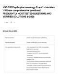 NSG 552 Psychopharmacology Exam 1 - Modules 1-3 Exam comprehensive questions &vert; FREQUENTLY MOST TESTED QUESTIONS AND VERIFIED SOLUTIONS &commat; 2026